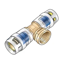 Ke Kelit KELOX-Protec Clix T-Stück KMP447X - 16x1/2''  - mit Abgang IG