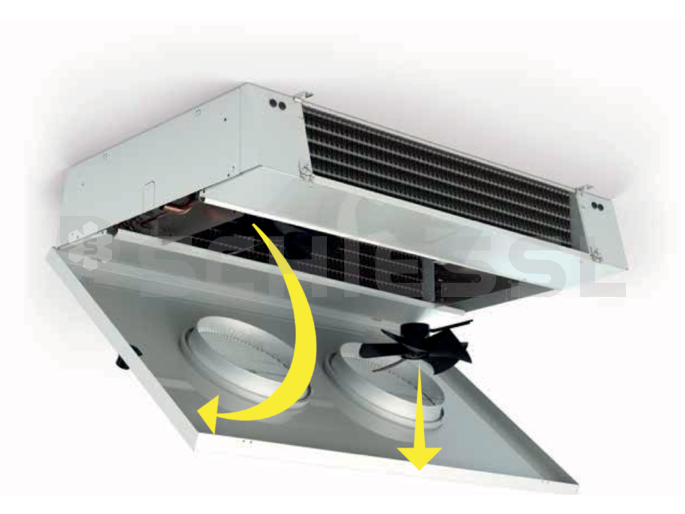Kelvion air cooler ceiling KDC-354-2BE with heating
