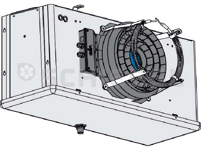 Kelvion Rippenrohr-Heizregister KSHR  f.SG 23, SP 23, KSC  23