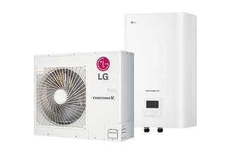 LG Therma V Split Waermepumpen Set HU091MR.U44 + HN091MR.NK5