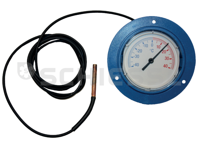 Leitenberger remote thermometer 1060K3 -40/+40C blue 60mm diameter