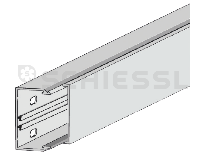Licatec installation duct light grey CK 110X60 Mini (1pcs=2m)