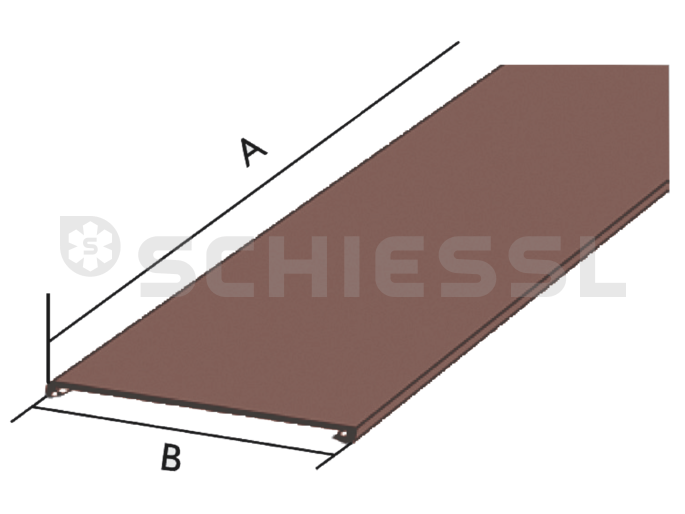 Licatec cover CK brown 110x60mm f. installation duct