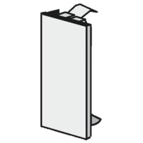 Licatec end piece CK 110x60mm f. installation duct