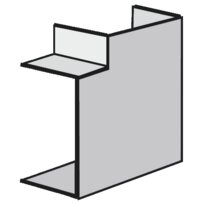 Licatec flat angle CK 90x60mm f. installation duct