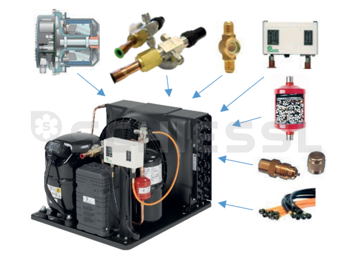 Tecumseh Verflüssigungssatz AJ2 CAJT2464ZBR "Komfort"