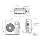 Mitsubishi M-Serie Kanalgerät m.WP+Inv. SEZ-KD50 DA.TG R32 o.Fernbedienung