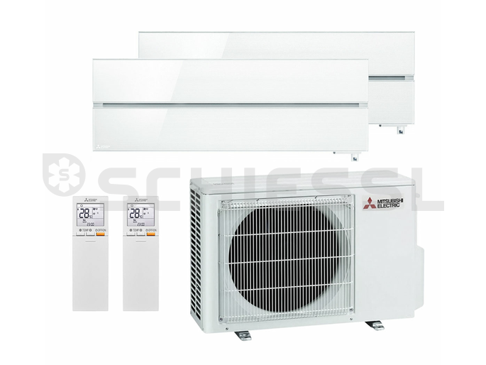 Mitsubishi heat pump duo set M Series MSZ-LN18VG2W / MSZ-LN35VG2W / MXZ-2F53VF