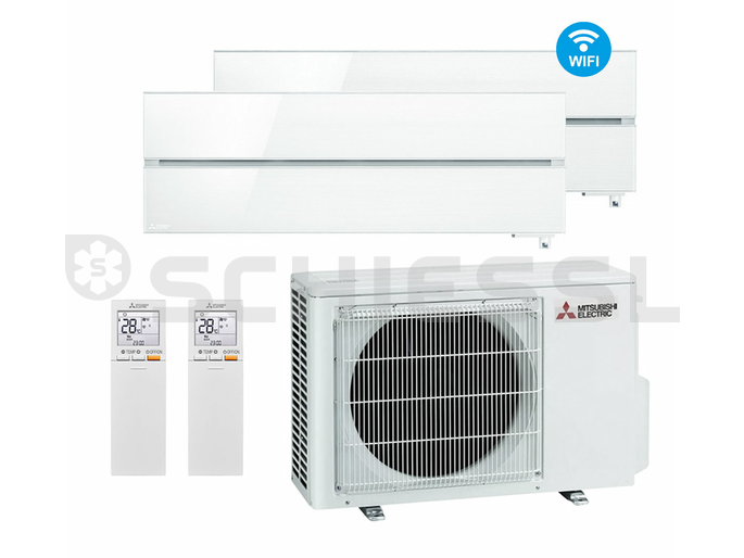 Mitsubishi heat pump duo set M Series MSZ-LN18VG2W / MSZ-LN25VG2W / MXZ-2F42VF