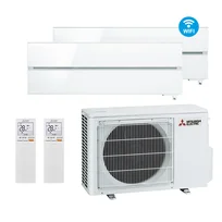 Mitsubishi heat pump duo set M Series MSZ-LN18VG2W / MSZ-LN25VG2W / MXZ-2F42VF