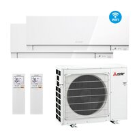 Mitsubishi air condition duo set M Series 2 x MSZ-EF35VGKW / MXZ-3F54VF3