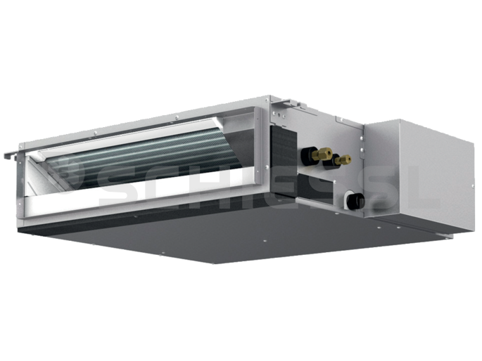 Mitsubishi M-Series concealed duct unit with heat pump + inverter SEZ-KD50 VAQ without remote control