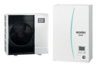 Waermepumpen-Set-PUD Mit EHSD Mitsubishi  Schiessl