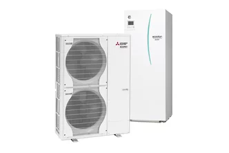 Mitsubishi Waermepumpe Set PUZ HWM140YHA + EHPT20X YM9D Schiessl