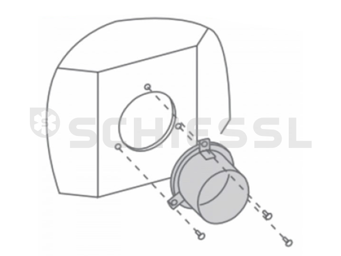Mitsubishi round duct connection PAC-SF28OF-E D=200mm