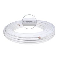 Novaer vorisoliertes Kupferrohr Doppel 6/10x1mm EN 12735-1 20m Bund