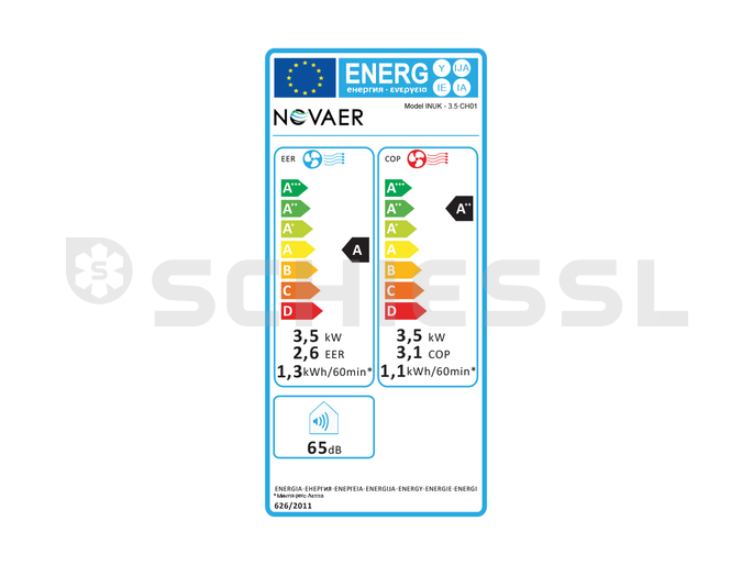 Novaer Klimagerät mobil INUK 3.5 CH01