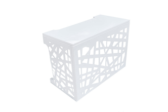 Novaer Sichtschutz Gehäuse Lasercut weiss