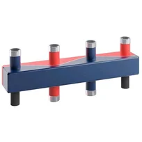 Heat pump boiler distributor 80/60 1" outdoor unit for 2 circles, with insulation and wall bracket