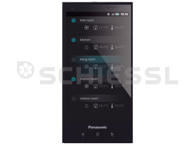 Panasonic heat pump communication system PA-AW-WIFI-1TE control p. Internet