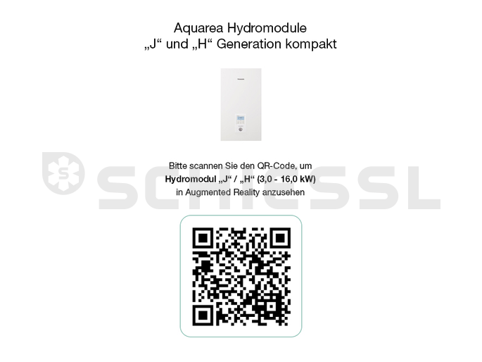 Panasonic Wärmepumpe LT Hydromodul WH-SDC09H3E8 Heizen/Kühlen 9KW