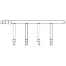 Panasonic 2-way distributor set CZ-P4HP4C2BM f. ECOi 6N at 4-fold