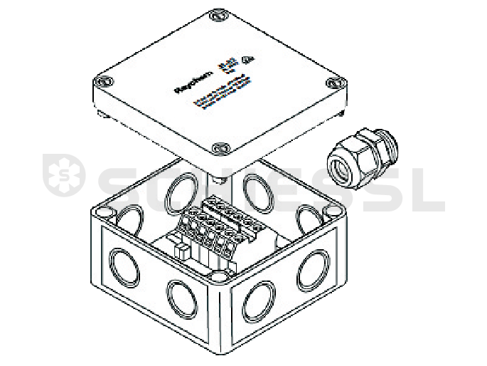 Chemelex junction box JB-82 (metric thread M20 / M25)