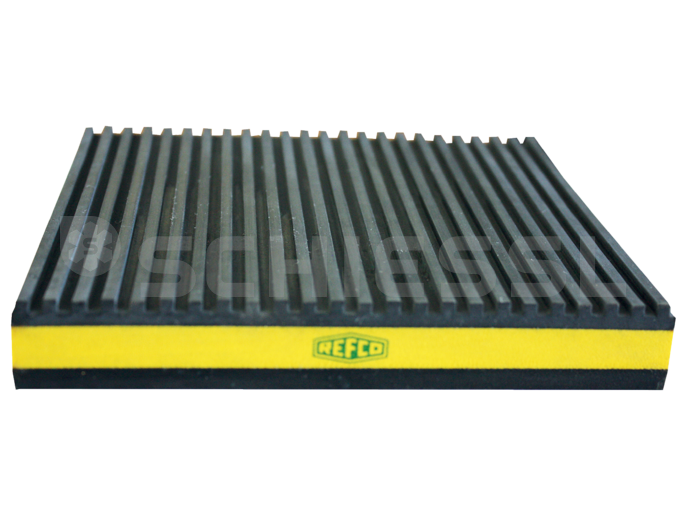 Schiessl Antivibrationsplatten AVP-6 152x152x22mm 3,5kg/cm2