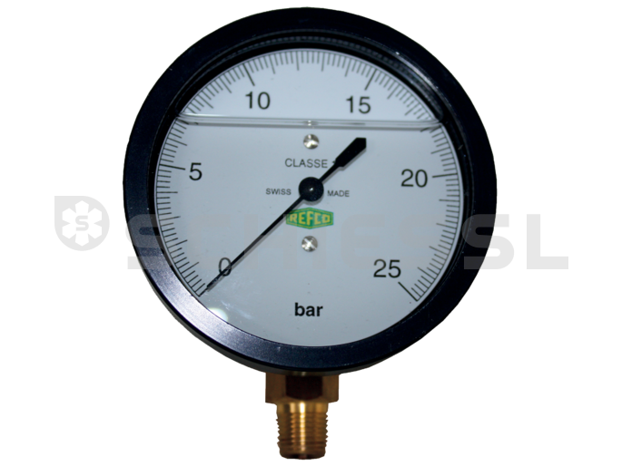 Refco oil pressure manometer 60mm 1/8'’ NPT R3-248-26  -0/+25bar