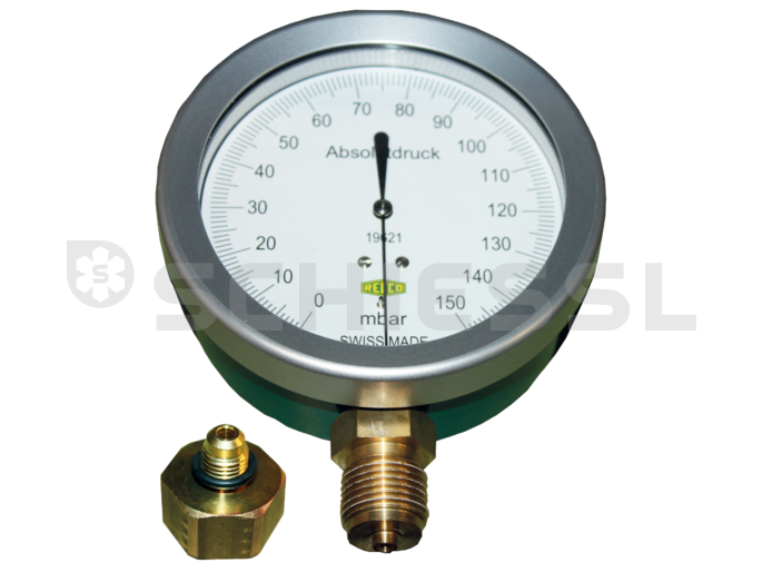 Dispositivo di misurazione del vuoto assoluto Refco 19621 100 mm 