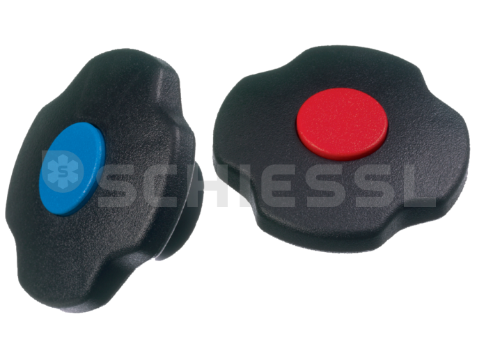 Refco rotary knob set M2-7-SET-B+R  blue + red