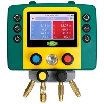Refco electronic manifold 4-way REFMATE-4-CA-WTC + hose set in case