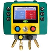 Refco electronic manifold 4-way REFMATE-4 + hose set in case