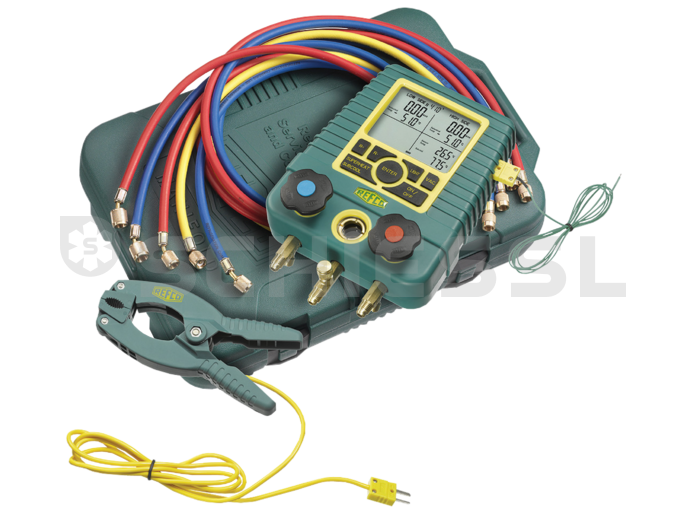 Refco manifold 2-way digital Digimon-SE-3 Plus clamp in case