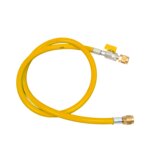Refco filling hose 60bar CA-CL-36 Y 900mm yellow w. ball valve