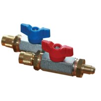 Refco ball valve for charging hoses CX-1/4''SAE-R red