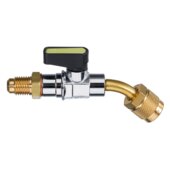 Refco Kugelventil zu Füllschläuchen CA-1/4''SAE-45-Y gelb