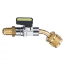 Refco Kugelventil zu Füllschläuchen CA-1/2''-20UNF-45-Y gelb