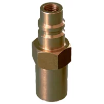 Refco automotive brass valve with insert RV-10/10 f. R134a + dust cap