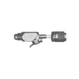Quick coupling w. schrader valve straight V-35010 7/16"UNFx7/16"UNF
