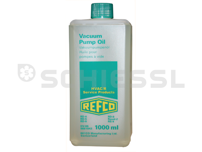 Refco Vakuumpumpenöl DV 06 / Plastikkanne 1,00L