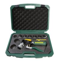 Refco hydraulic expander set w. inserts HY-EX-7-M in case including deburrer