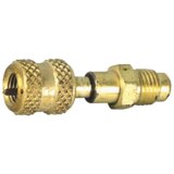 Quick coupling w. schrader valve straight 10468A 7/16"UNFx3/16"SAE o/i