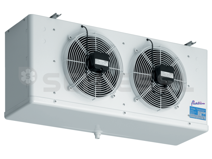 Roller air cooler ceiling / wall flatline FHVT 602 EC with heating
