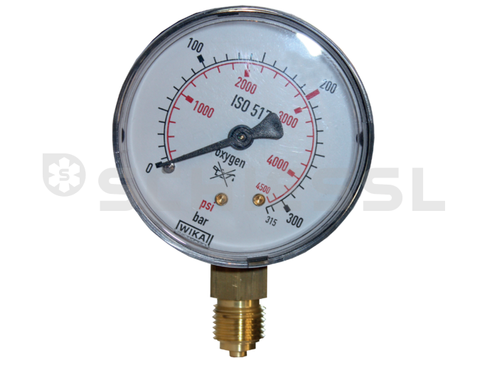 Rothenberger manometer oxygen 63mm 0-10/16 bar  511400