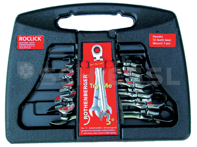 Rothenberger joint ratchet wrench ROCLICK Set 7-parts 70490