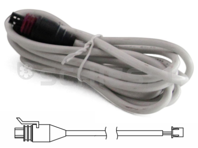 Sanhua connection cable w. Packard plug YCQC02-013022 f. SEC612 (YCQC02L18) 2m