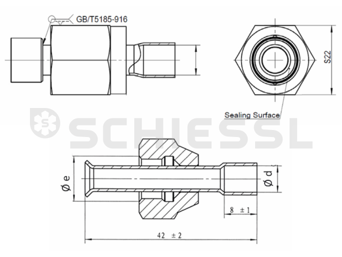 Sanhua solder adapter f. RFKH RFK-A04-038011 solder 10mm