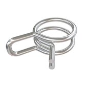 Sauermann double wire clamp f. PVC hose, transparent 6mm (25pcs)