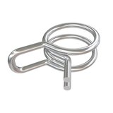 Sauermann double wire clamp f. PVC hose, transparent 10mm (25pcs)